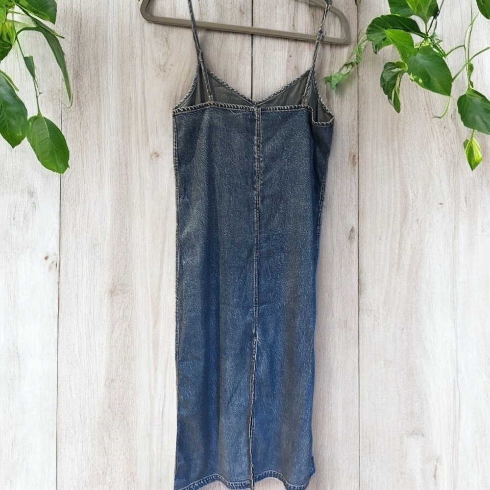 aerie Blue Denim Maxi Slip Dress - Picture 5 of 13
